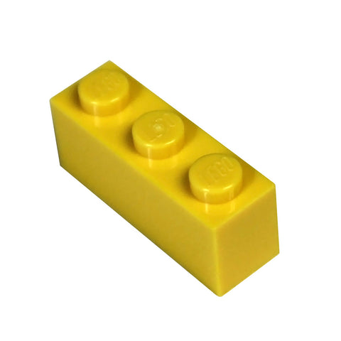 LEGO Parts and Pieces: Yellow (Bright Yellow) 1x3 Brick x50