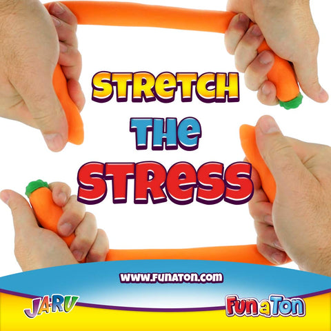 JA-RU Squishy Carrot Fidget Toy (12 Carrot Toys) Super Stretchy Jumbo Mochi Carrot Squishies for Kids & Adults. Stress & Anxiety Relief Therapy Autism Sensory Toys. Bulk Food Party Favors. 3342-12p