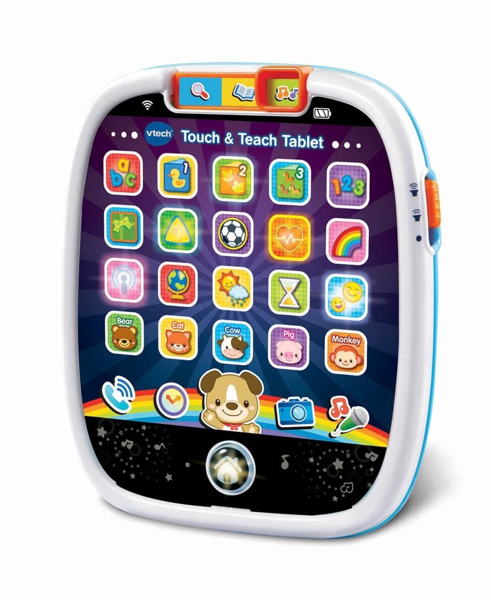 Vtech Touch & Teach Tablet for Kids | Sound Effects, Phrases and Songs | Early Development with Numbers, Shapes, Animals And Colours | Suitable For Ages 12 - 36 Months