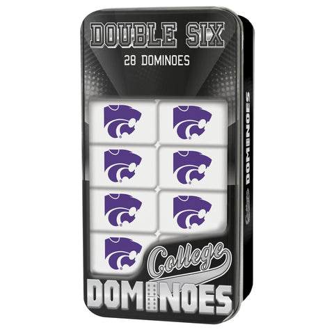 MasterPieces NCAA Kansas State Wildcats Collector Edition Double Six Dominoes