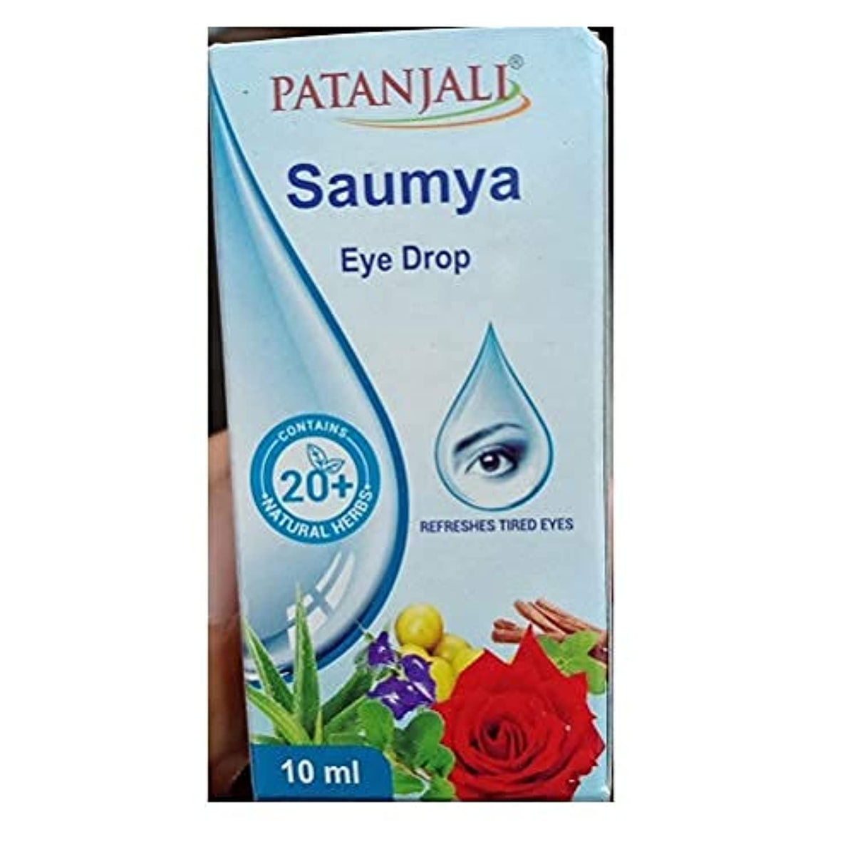 4 x New Patanjali Ayurvedic Herbal Saumya Eyedrops 10ml