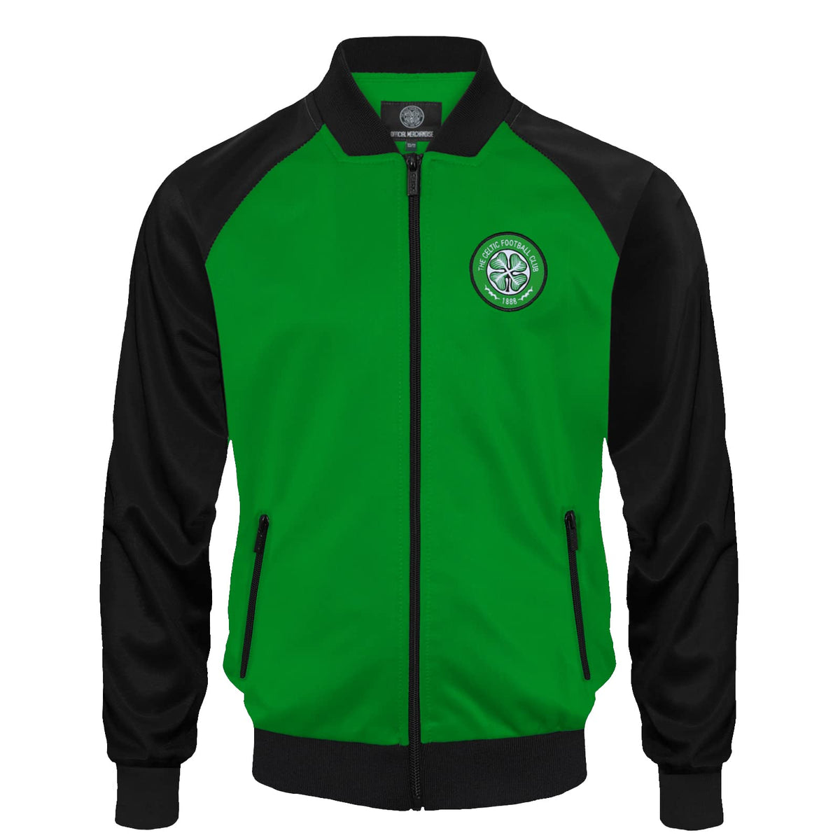 Celtic FC Official Football Gift Mens Retro Track Top Jacket Large