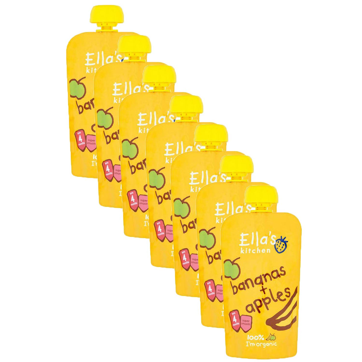 Ellas Kitchen Organic Apples & Bananas (7 x 120g)