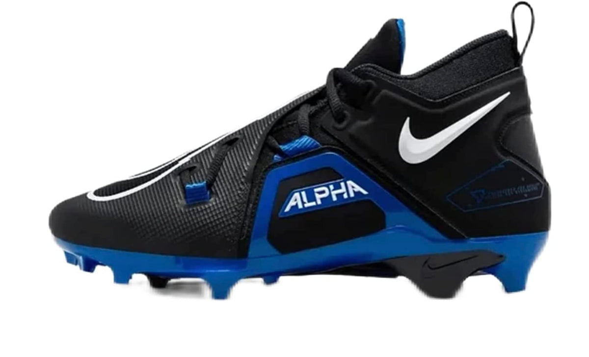 Nike Alpha Menace Pro 3 CT6649-007 Black-Game Royal Men's Football Cleats 12 US