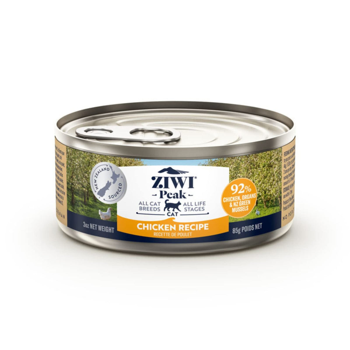 ZIWI Peak Canned Wet Cat Food - All Natural, High Protein, Grain Free, Limited Ingredient, with Superfoods, Chicken, 3 Ounce (Pack of 24)