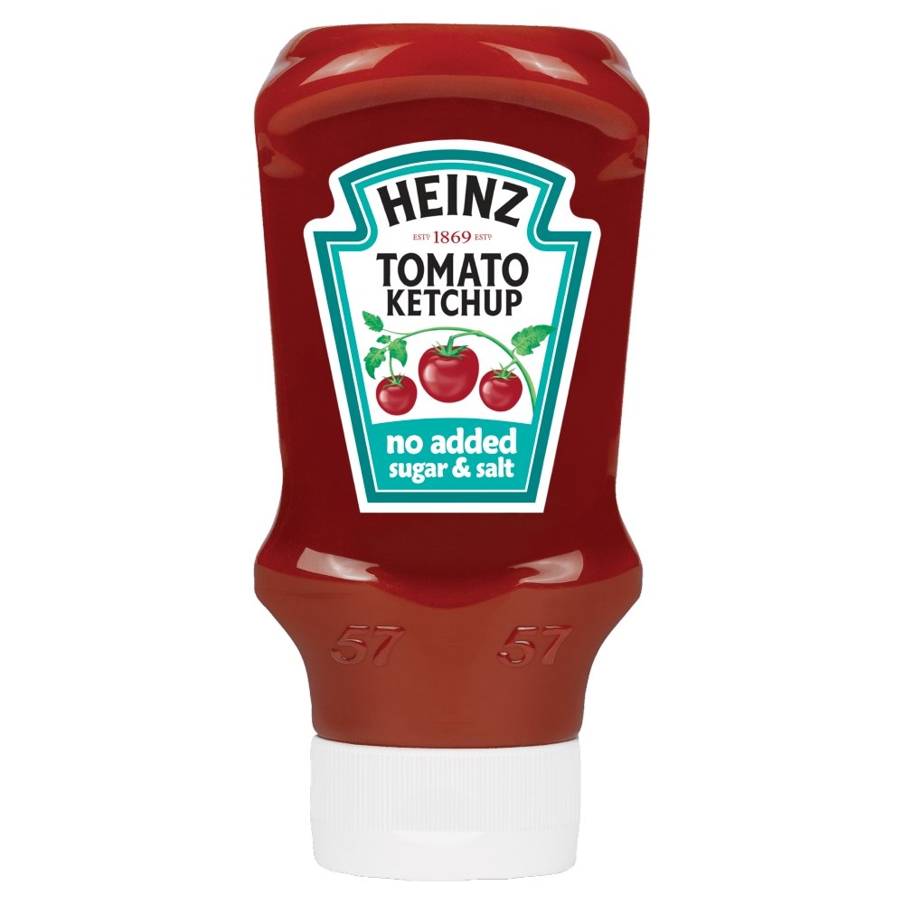 Heinz No Added Sugar & Salt Tomato Ketchup, 425 g