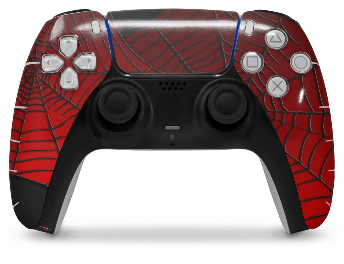 WraptorSkinz Skin Wrap Compatible with Sony PS5 DualSense Controller Spider Web (Controller NOT Included)