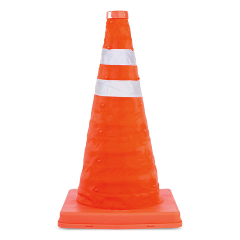 ASAB High Visibility 18" Pop Up Safety Cone Quality Road Traffic Cones Portable Warning Emergency Sign Football Sport Road Parking Driving Practice Collapsible Street Works Road Guard Barrier Cone (1)