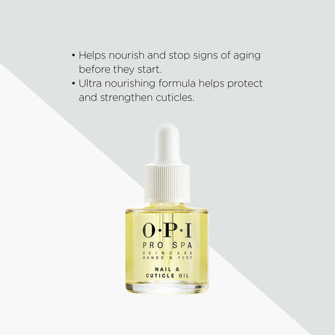 OPI Pro Spa Nail Cuticle Oil | Nail Treatment for Hands and Nails | Nourishing Hand Moisturiser | Nail Polish Prep | 14.8 ml