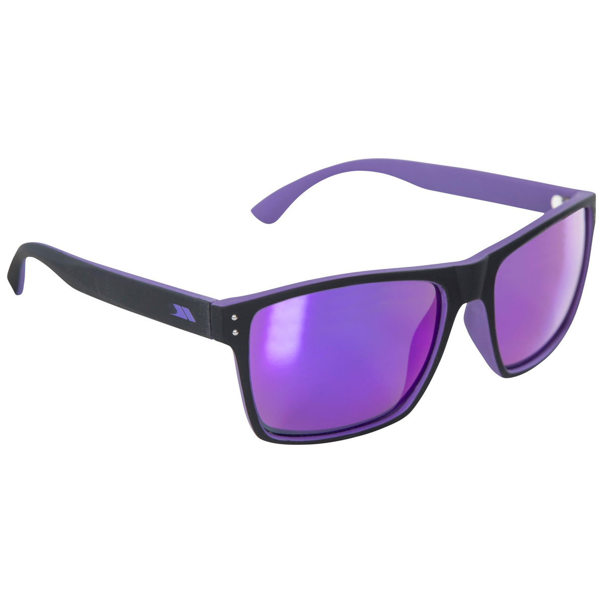 Trespass Sunglasses With UV Protection & Cloth Bag/Category 3 Mirrored Lenses, Purple