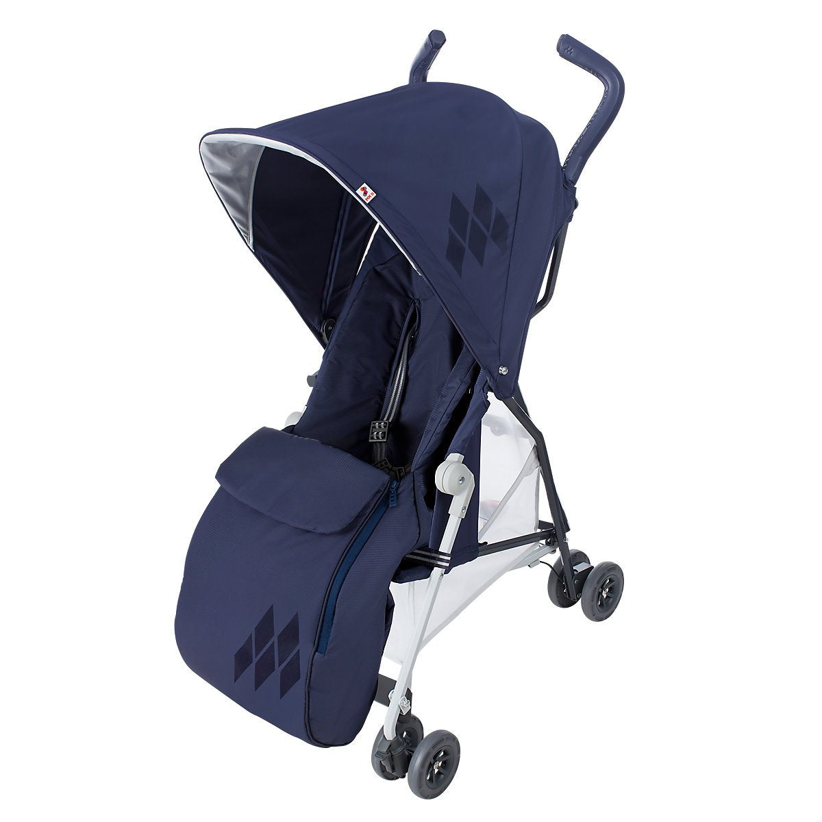 Maclaren Mark II Footmuff - cold weather stroller accessory, Lined with soft fleece adding extra padding to the seat, Fits on the Mark II buggy, Midnight Navy