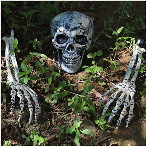 JOYIN Halloween Decorations Skeleton Stakes, Realistic Looking Yard Lawn Garden Stakes, Groundbreakers for Best Halloween Yard Decorations Outdoor Graveyard