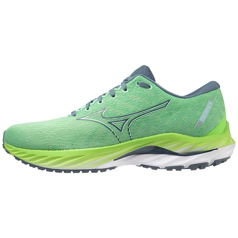 Mizuno Men's Wave Inspire 19 Road Running Shoe, 909 C/China Blue/Cameo Green, 8.5 UK