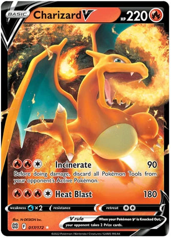 Charizard V - 017/172 - Ultra Rare - Sword & Shield: Brilliant Stars