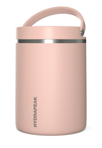 Hydrapeak 32oz Stainless Steel Vacuum Insulated Thermos Food Jar | Thermos for Hot Food and Cold Food, Wide Mouth Leak-Proof Soup Thermos for Adults, 10 Hours Hot and 16 Hours Cold (Peony)