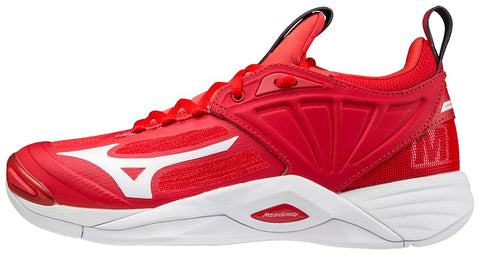 Mizuno Women's Wave Momentum Volleyball Shoe, Red/White, 12