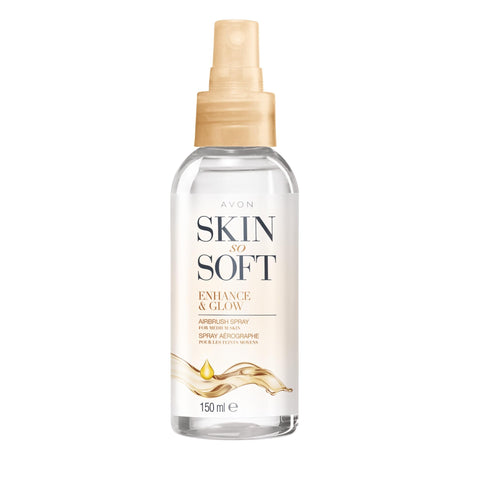 Avon Skin So Soft Enhance & Glow Airbrush Tanning Spray 150ml, Sun-Kissed Glow, Quick Drying, Easy to Use, Cruelty Free