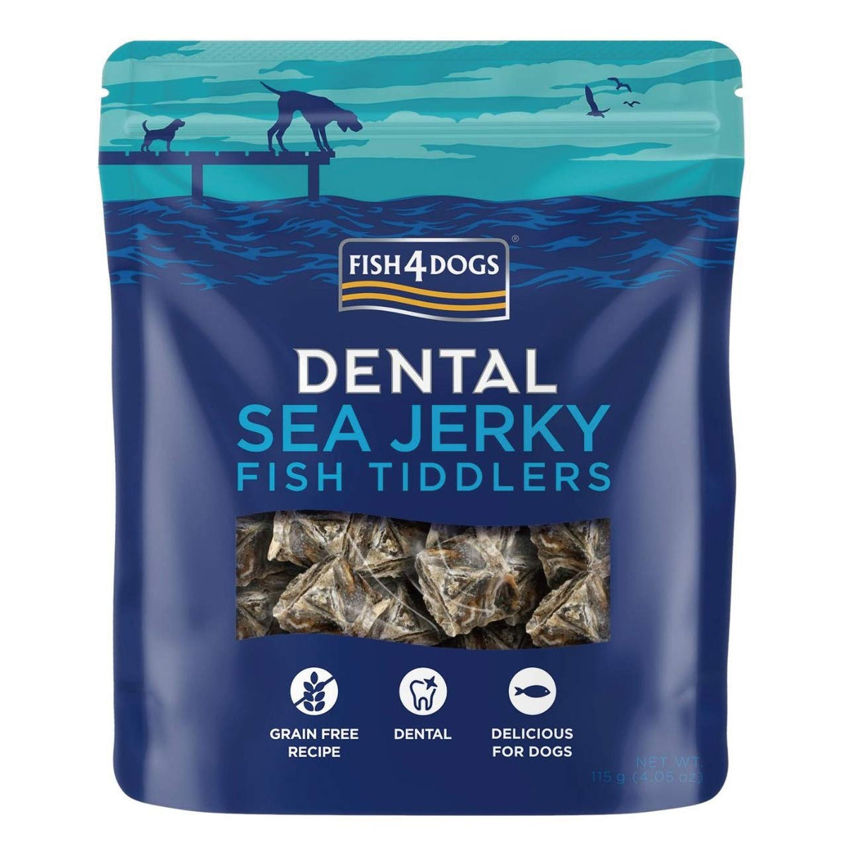 Fish4Dogs Dental Sea Jerky Tiddler, Fish, 0.1 kg