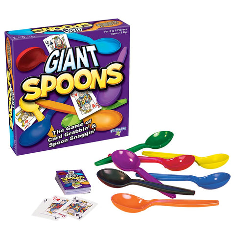 Giant Spoons - The Classic Game With Giant Spoons Included! - For Ages 7+ - 3-6 Players