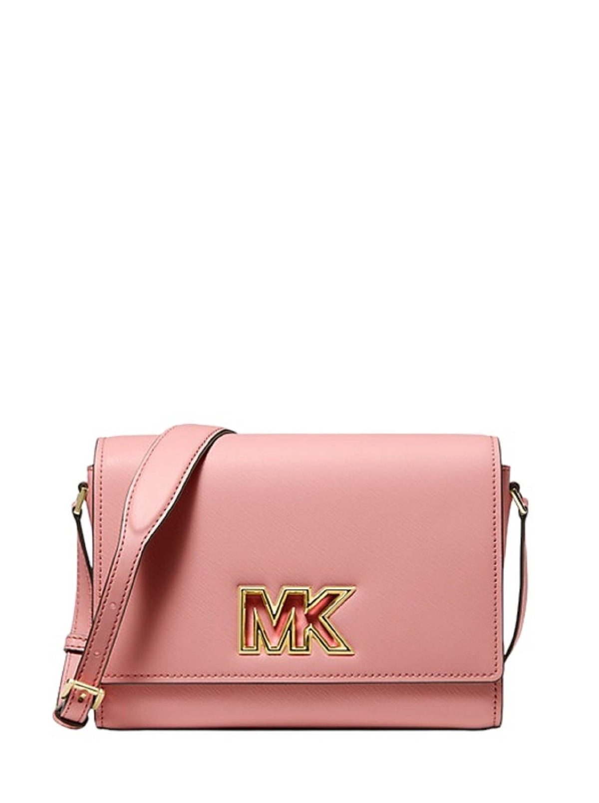 Michael Kors Mimi Medium Leather Messenger Crossbody (Primrose)