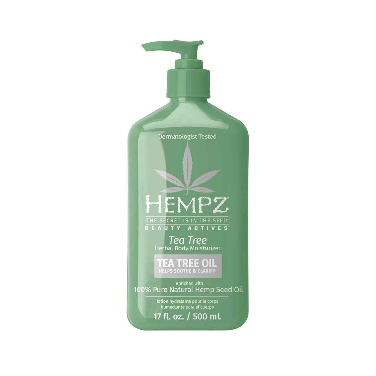 HEMPZ Tea Tree Herbal Body Moisturizer 17 oz.