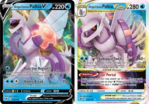 Palkia V & Vstar 040/189 Astral Radiance - Pokemon Ultra Rare Set - Holo Rare Card Lot