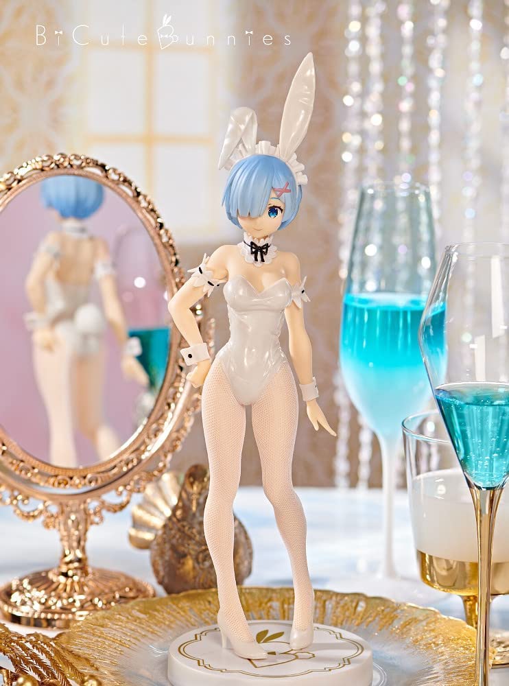 Furyu Re:Zero - Starting Life in Another World: Rem BiCute Bunnies PVC Figure, Multicolor (White Pearl Color Version)