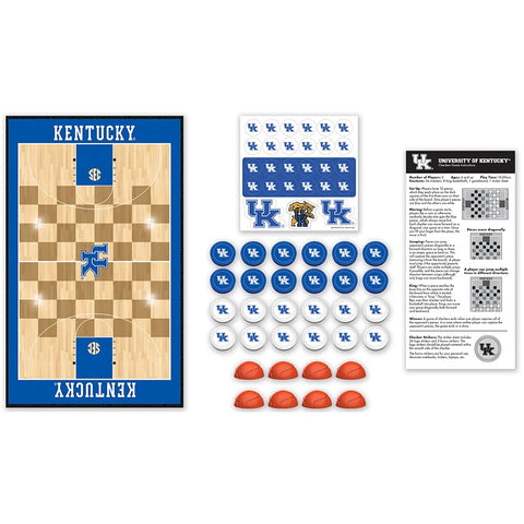 MasterPieces Family Game - NCAA Kansas Jayhawks Checkers - Officially Licensed Board Game for Kids & Adults