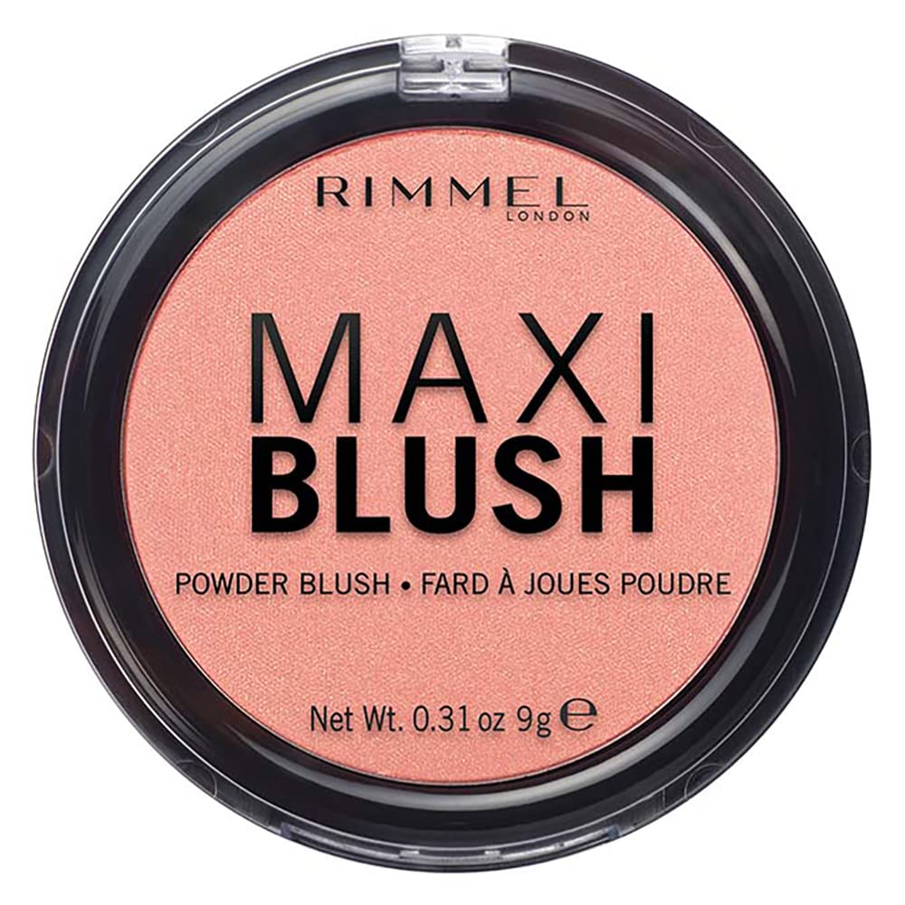 Rimmel London Maxi Blush Pigmented Powder Blusher, Third Base, 9 g