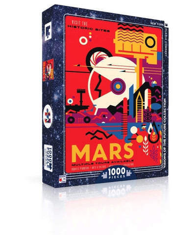 New York Puzzle Company - NASA Visit Mars - 1000 Piece Jigsaw Puzzle for Adults by Invisible Creature