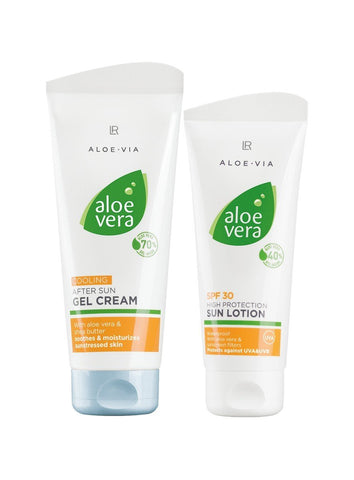 Aloe Vera Sun Screen Set Slightly Tanned Skin