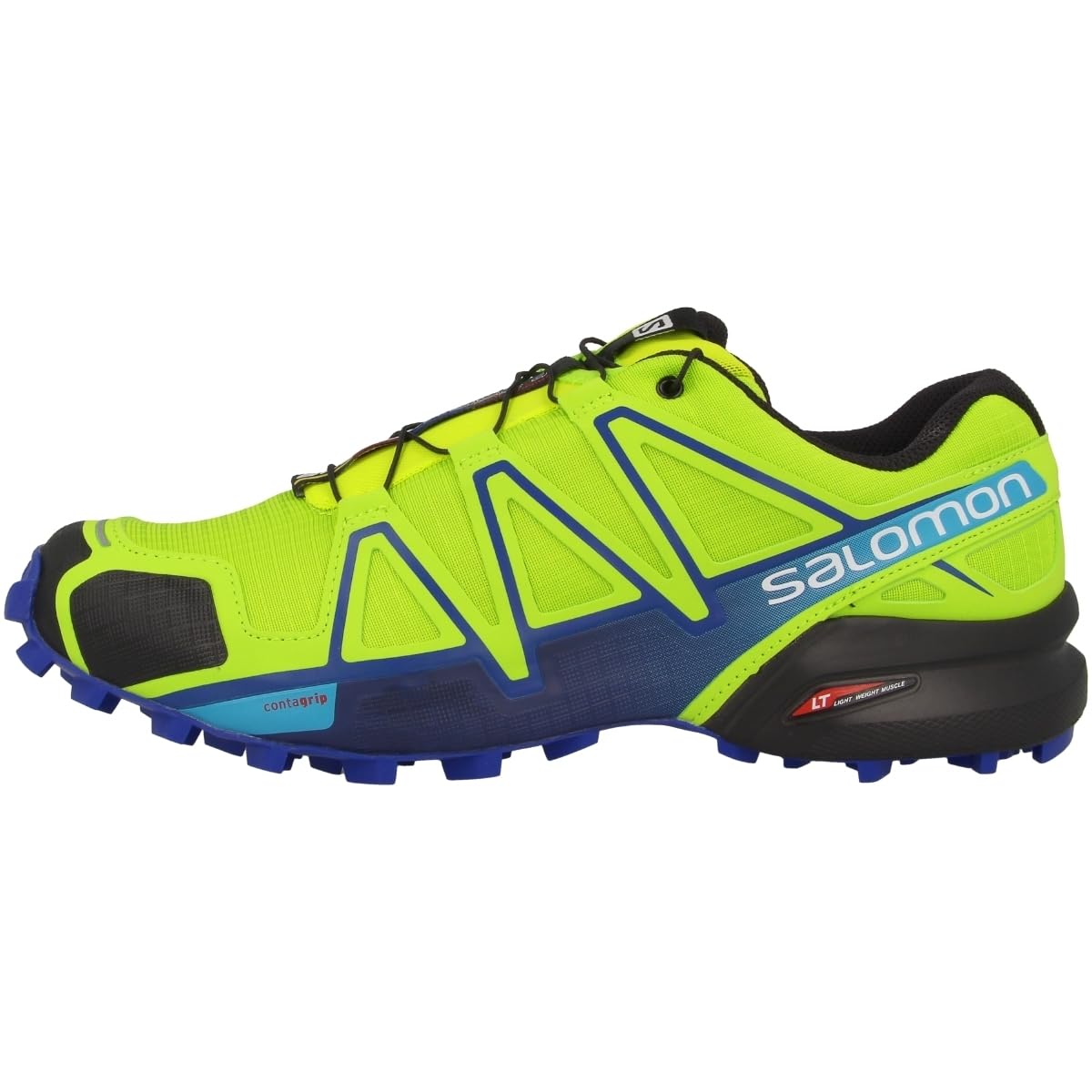 Salomon Men's Speedcross 4 Trail Running Shoes, Lime Green, 7.5 D US