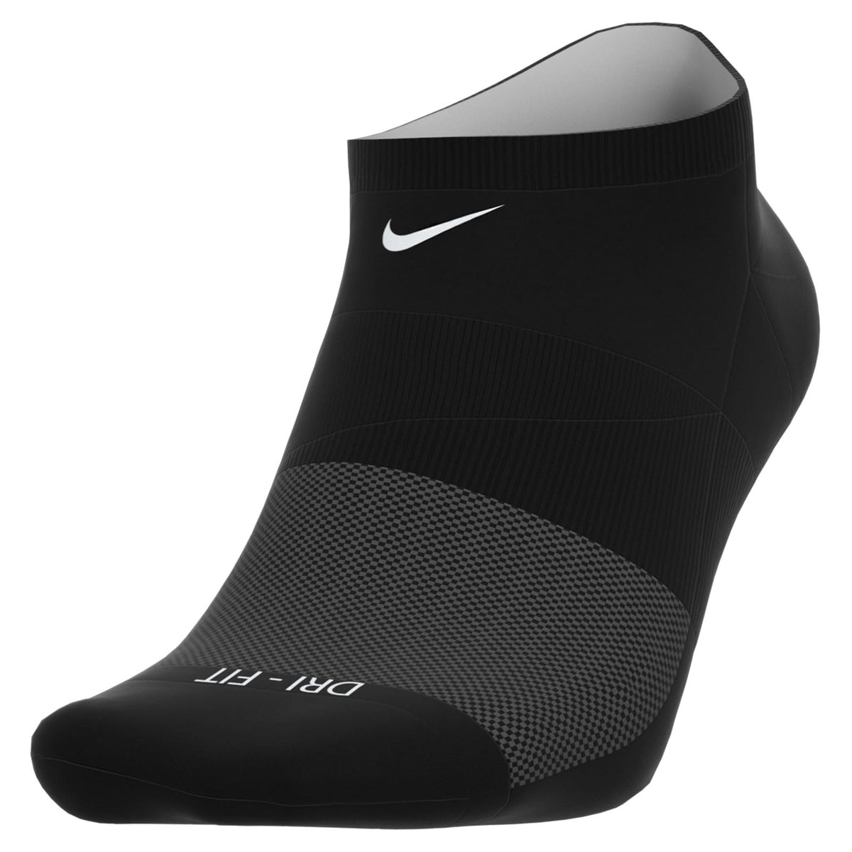 Nike Everyday Plus Cushioned No-Show Training Socks (6-Pack) Black | White S