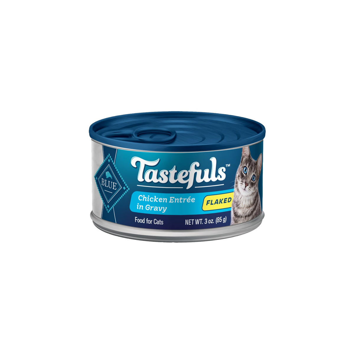 Blue Buffalo Tastefuls Natural Flaked Wet Cat Food, Chicken EntrÃƒÆ’Ã†â€™Ãƒâ€ Ã¢â‚¬â„¢ÃƒÆ’Ã¢â‚¬Â ÃƒÂ¢Ã¢â€šÂ¬Ã¢â€žÂ¢ÃƒÆ’Ã†â€™ÃƒÂ¢Ã¢â€šÂ¬Ã…Â¡ÃƒÆ’Ã¢â‚¬Å¡Ãƒâ€šÃ‚Â©e in Gravy 3-oz cans (Pack of 24)