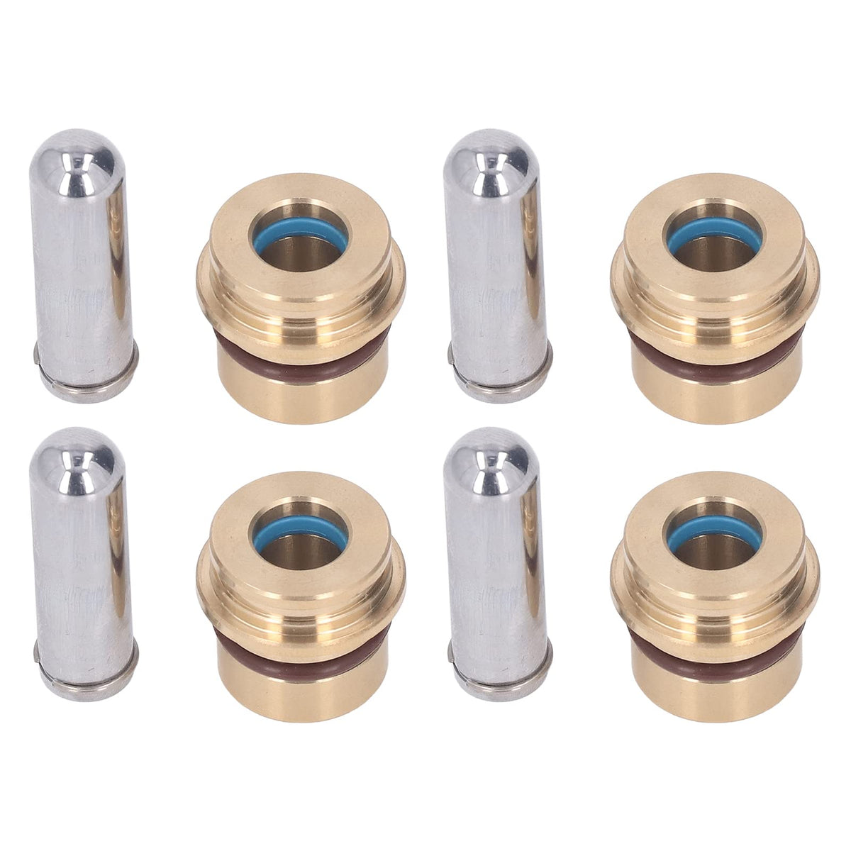 Joystick Handle,4PCS Joystick Handle Button Head Rubber Sealing Metal Push Rod Button for Sany 60 Excavator