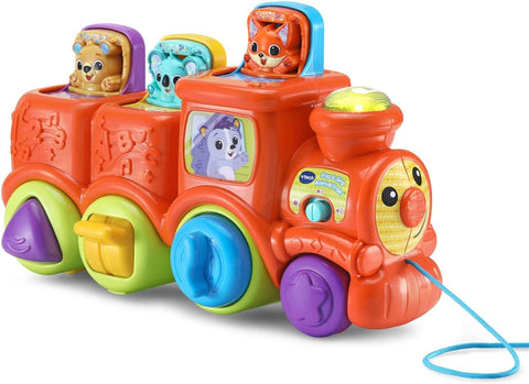 VTech Pop & Sing Animal Train | Push & Pull Toy Train With Animal Sounds & Music | Suitable for Ages 6 - 36 Months, English Version