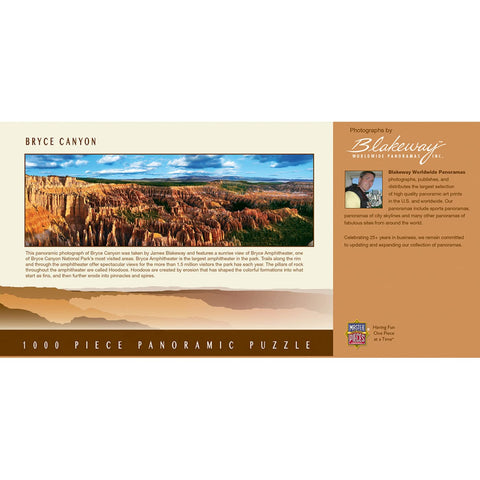 Masterpieces 1000 Piece Jigsaw Puzzle For Adults, Family, Or Kids - Bryce Canyon Panoramic - 13"x39"