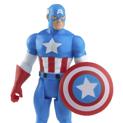 Marvel Hasbro Legends Series 3.75-inch Retro 375 Collection Captain America Action Figure Toy