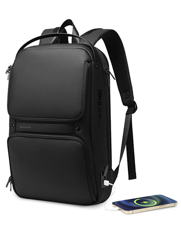 BANGE laptop backpack Smart backpack Can Hold 15.6 Inch Laptop Commute Backpack Carry on bag for men and women (Black)