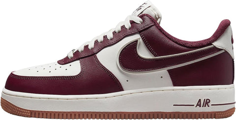 Nike Men's Air Force 1 '07 LV8 Sail/Night Maroon (DQ7659 102) - 14