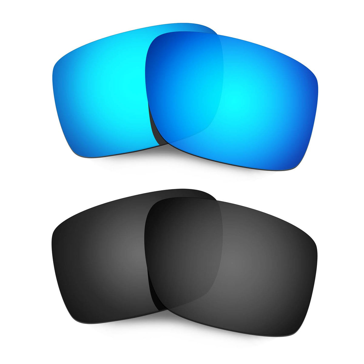 HKUCO Reinforce Replacement Lenses For Oakley Double Edge Sunglasses Blue/Black Polarized