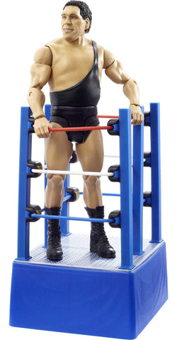 WWE Wrestlemania Moments Andre The Giant 6 inch Action Figure Ring Cart with Rolling WheelsCollectible Gift for WWE Fans Ages 6 Years Old and Up