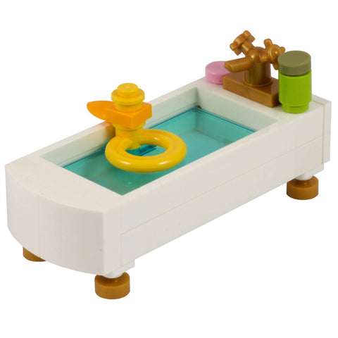 Bathroom Bath Tub | Made with Genuine LEGO parts | Instructions Included