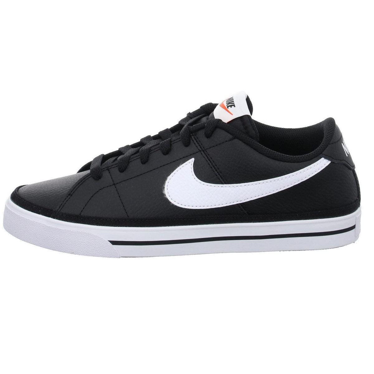 NIKE - BNWT & BOX - MEN - SHOES SNEAKERS NIKE COURT LEGACY MEN URBANS LEISURE LEATHER Cu4150-002 - BLACK/WHITE-GUM LIGHT BROWN - 8