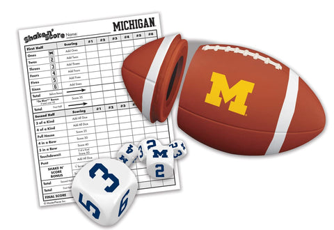 MasterPieces NCAA Georgia Bulldogs, Shake N' Score Travel Dice Game, with Custom Scorepad, For Ages 6+