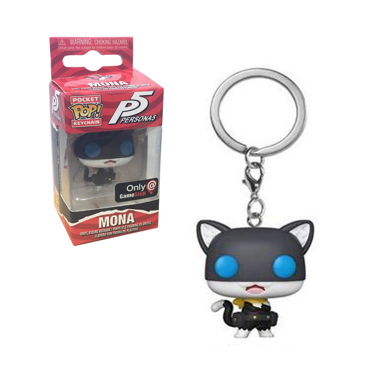 Funko Pop! Pocket Keychain Persona 5 Mona Keychain Gamestop Exclusive