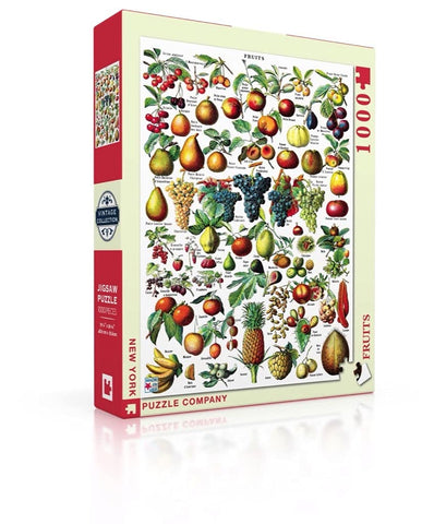 New York Puzzle Company - Vintage Images Fruits - 1000 Piece Jigsaw Puzzle for Adults by Adolphe Philip Millot