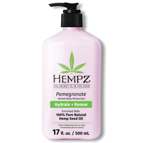 HEMPZ Body Lotion - Pomegranate - Bright Citrus - Daily Moisturizing Cream - 17oz