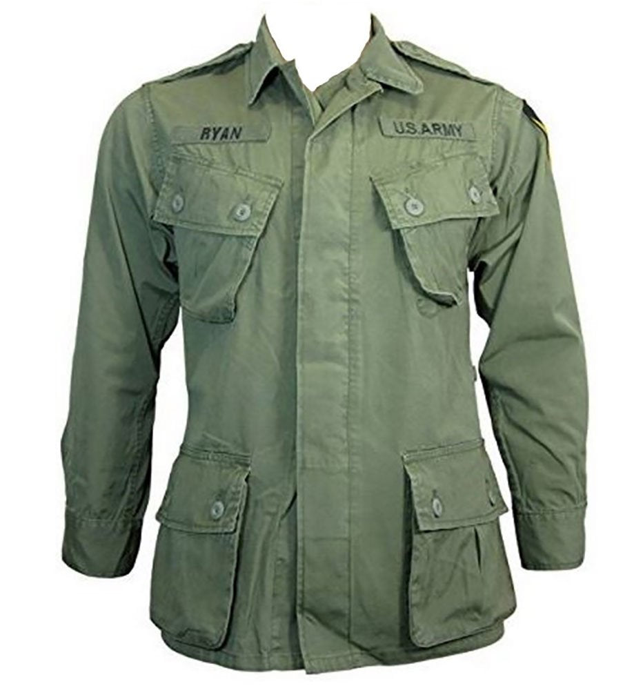 US Olive Green Tropical/Jungle Jacket - Vietnam Era (Medium)