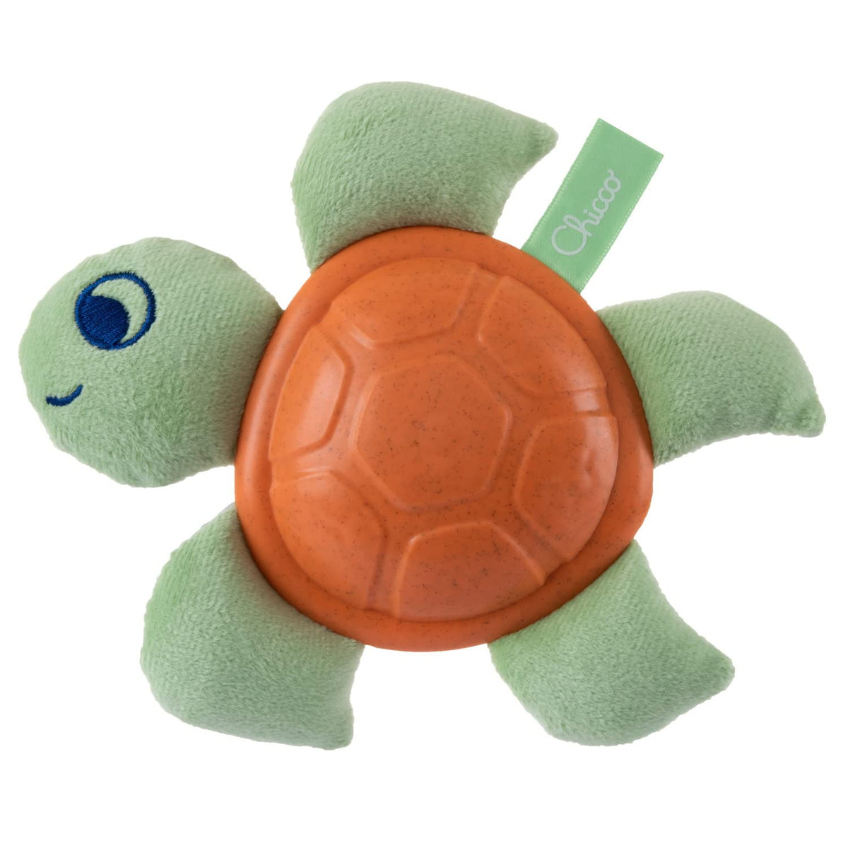 Chicco ECO+ Comfort Toy, Baby Turtle | Sustainable Baby Toy, Recycled Plastic, 3 months +